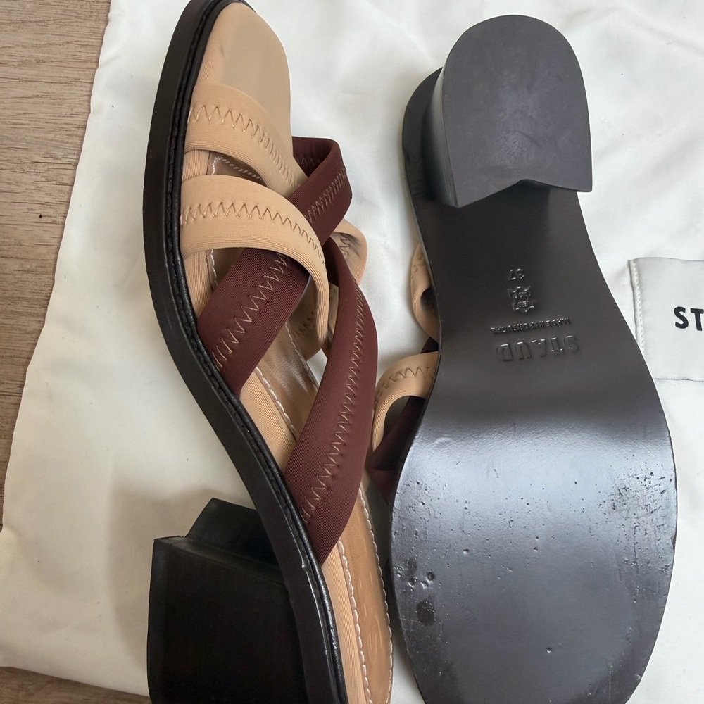 STAUD Brown  Sandals Shoes - Picture 2 of 8